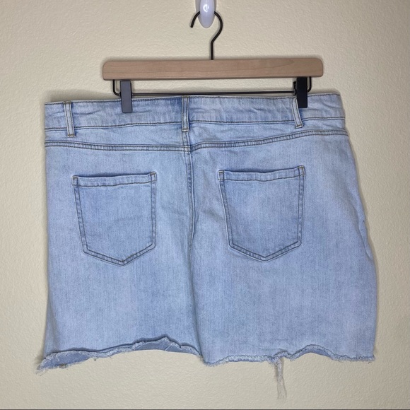 Wild fable denim cut off skirt - Picture 2 of 9
